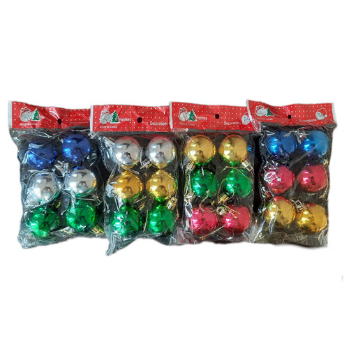 آویز تزئینی مدل درخت کریسمس بسته 24 عددی