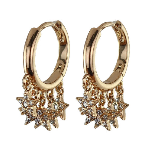 گوشواره زنانه ژوپینگ مدل ستاره کد J372